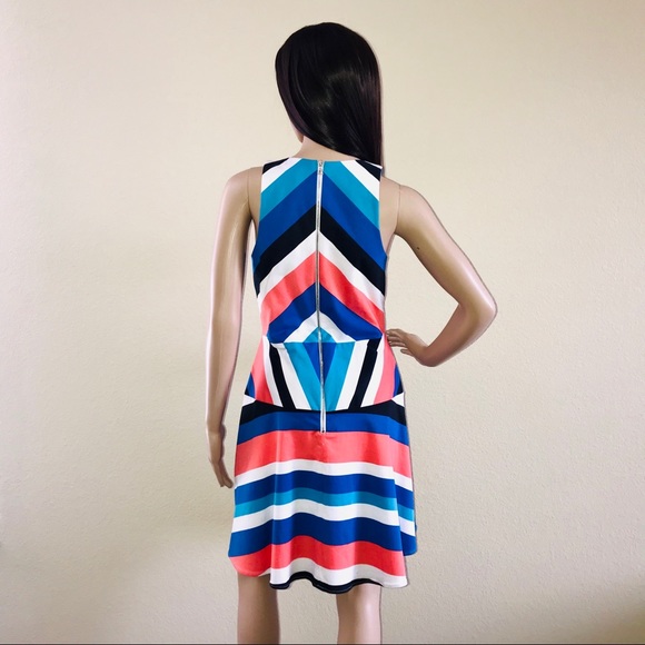 ✅ NWT Parker Striped Cutout Dress - Picture 4 of 9